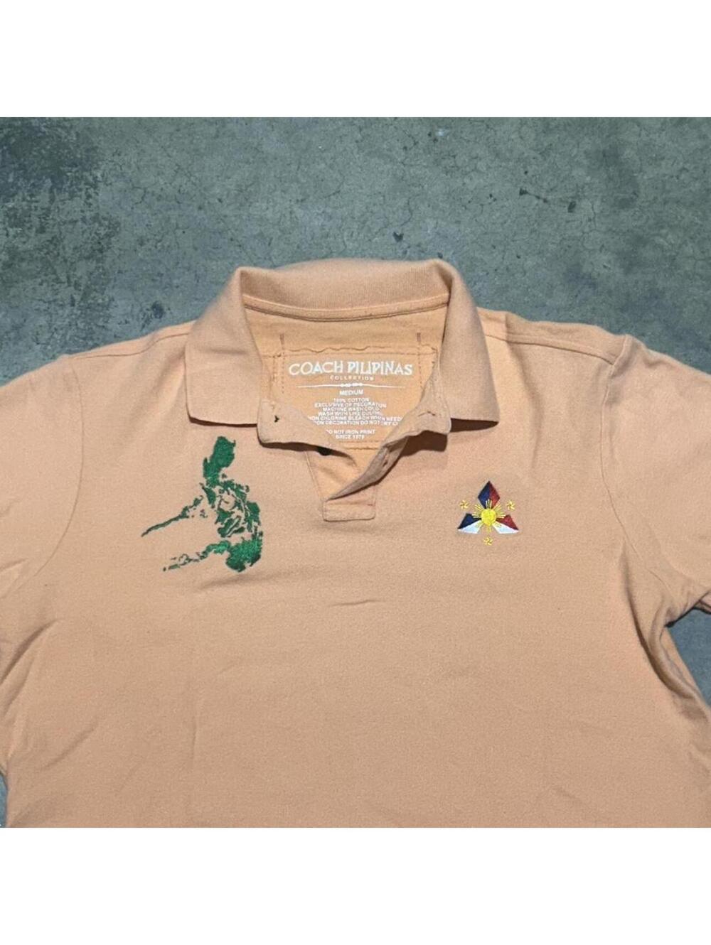 Coach Pilipinas pink polo shirt